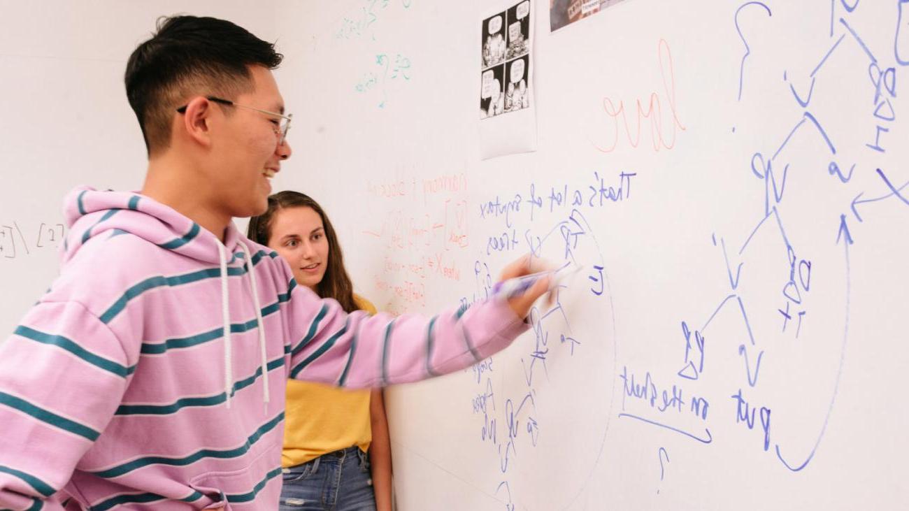 Students working in the Project Room